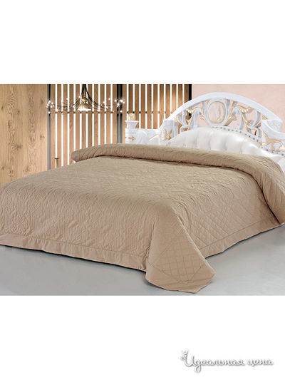 Покрывало стёганое, 220х240 Softline, цвет бежевый