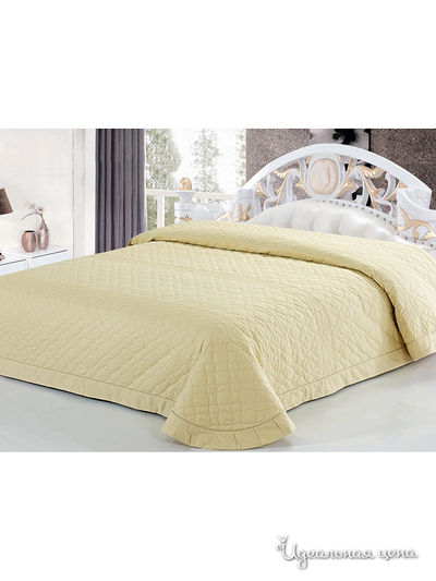 Покрывало стёганое, 220х240 Softline, цвет светло-коричневый