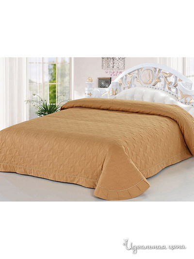 Покрывало стёганое, 220х240 Softline, цвет терракотовый