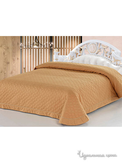 Покрывало стёганое, 240х260 Softline, цвет терракотовый