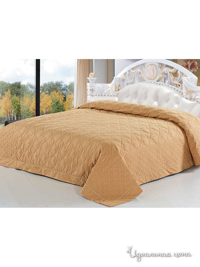 Покрывало стёганое, 220х240 Softline, цвет терракотовый