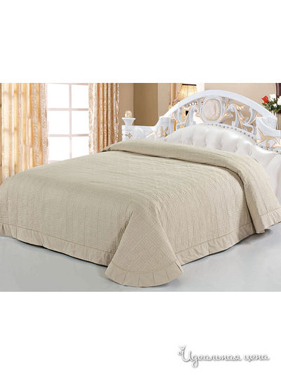 Покрывало стёганое, 220х240 Softline, цвет сетло-бежевый