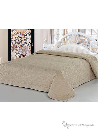 Покрывало стёганое, 220х240 Softline, цвет сетло-бежевый