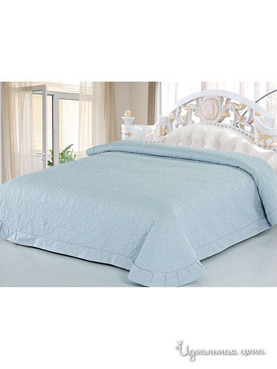 Покрывало стёганое, 220х240 Softline, цвет голубой