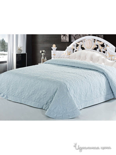 Покрывало стёганое, 220х240 Softline, цвет голубой