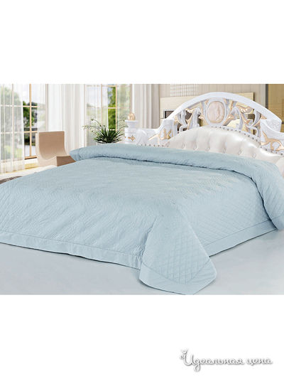 Покрывало стёганое, 220х240 Softline, цвет голубой