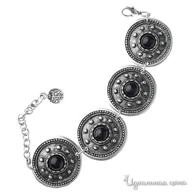 Браслет Migura, цвет серебряный,черный