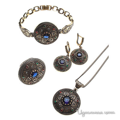 Комплект Migura, цвет бронзовый с чернением, зеленый,красный,синий