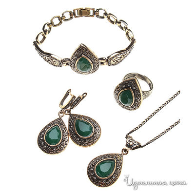 Комплект Migura, цвет бронзовый с чернением, зеленый