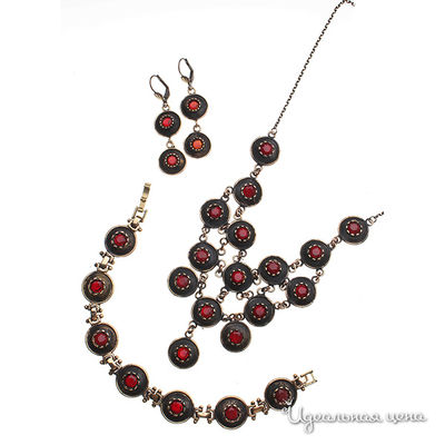 Комплект Migura, цвет бронзовый с чернением,красный