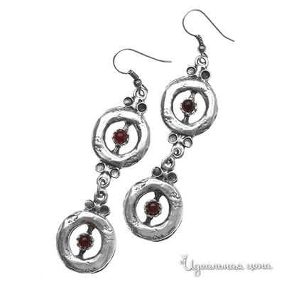 Комплект Migura, цвет серебряный с чернением,красный