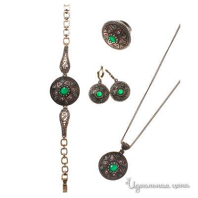 Комплект Migura, цвет золотой с черненением, зеленый