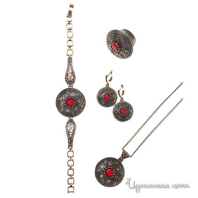 Комплект Migura, цвет золотой с черненением, зеленый