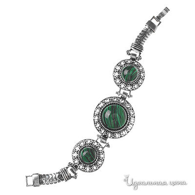Браслет Migura, цвет серебряный,зеленый