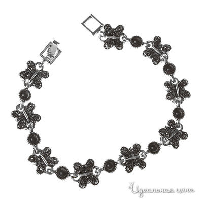 Браслет Migura, цвет серебряный,т.серый