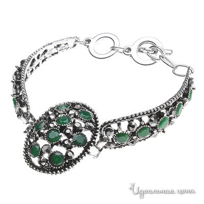 Браслет Migura, цвет серебряный,зеленый