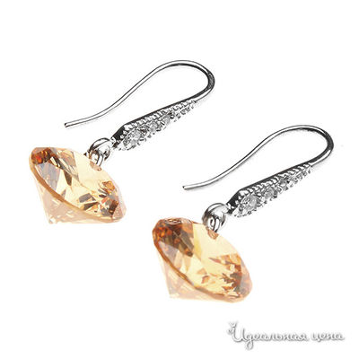 Серьги Migura, цвет серебряный,желтый