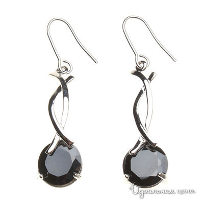 Серьги Migura, цвет серебряный,черный