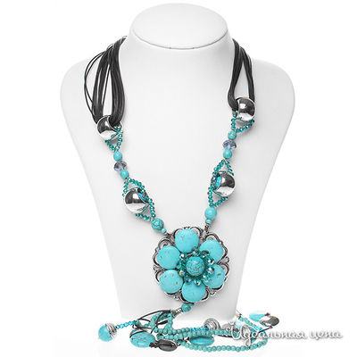 Колье Migura, цвет коричневый, голубой