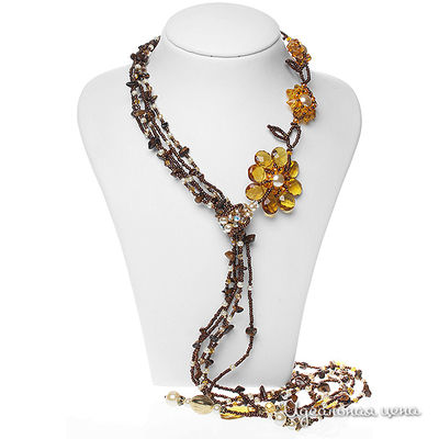 Колье Эсмеральда, цвет коричневый