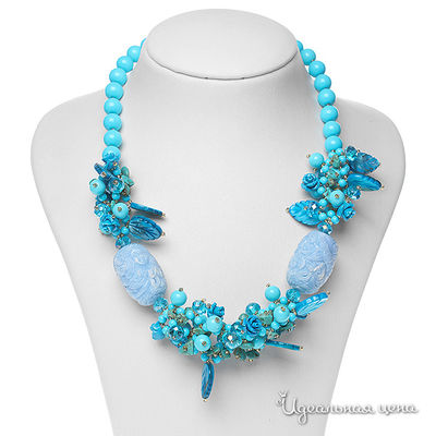 Бусы Migura, цвет голубой