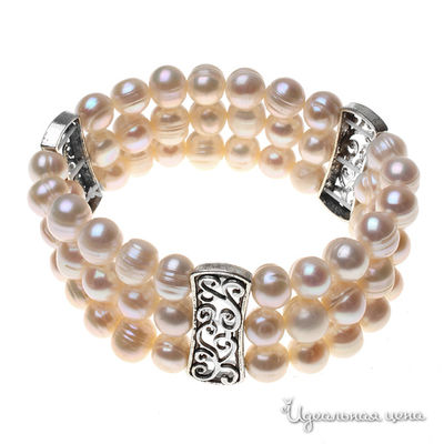 Браслет Migura, цвет кремовый,серебряный