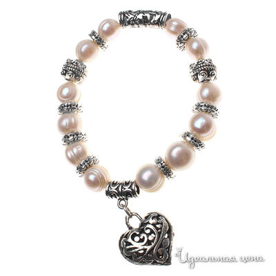 Браслет Migura, цвет белый,серебряный