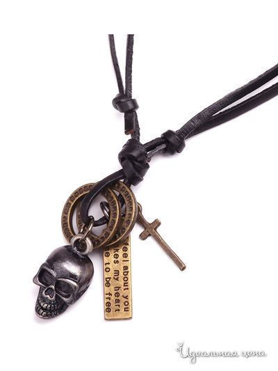 Кулон Ice & High, цвет Покрытие гальваническое. Шнурок - черный.