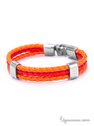 Браслет Ice & High, цвет оранжевый, красный