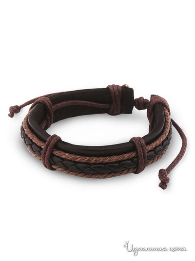 Браслет Ice & High, цвет черный, коричневый