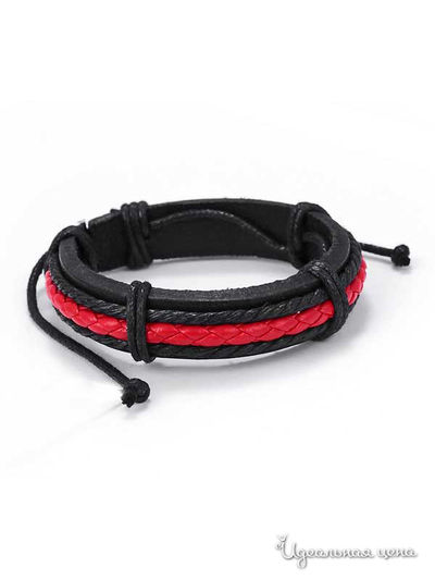 Браслет Ice & High, цвет красный, черный