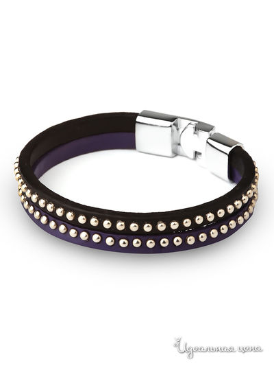 Браслет Ice & High, цвет черный, фиолетовый