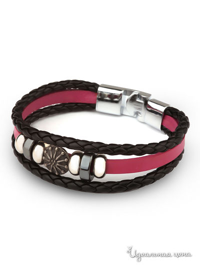 Браслет Ice & High, цвет черный, сиреневый