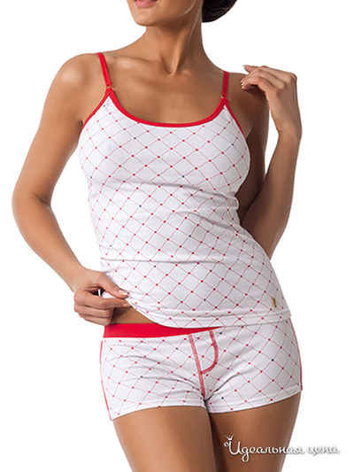 Топ Charmante, цвет белый, красный