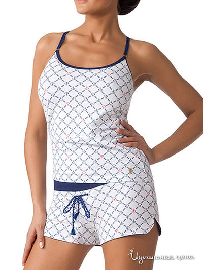 Топ Charmante, цвет белый, синий