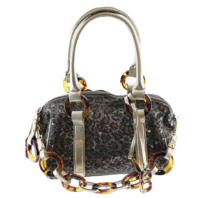 Сумка Laura Biagiotti, цвет цвет серый / принт леопард