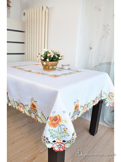 Скатерть, 160*300 см Valtery, цвет белый