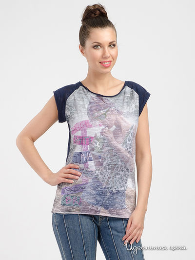 Футболка Christina Dea, цвет синий