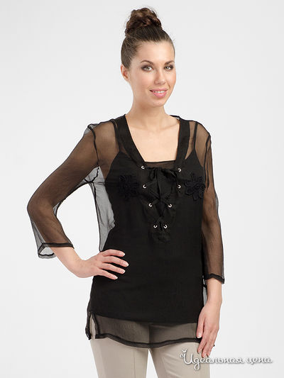 Лонгслив Christina Dea, цвет черный