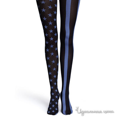 Колготки Happy Socks, цвет черный, синий