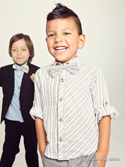 Рубашка Fore!!Axel&amp;Hudson для мальчика, цвет кремовый/серый