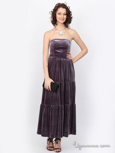 Платье Nastya Sergeeva by May Be, цвет Серо-розовый