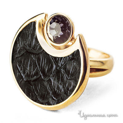 Кольцо Bon Vie, цвет черный