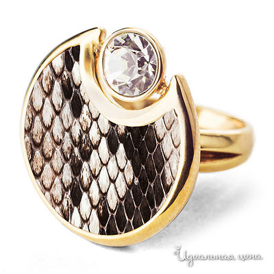 Кольцо Bon Vie, цвет бежевый