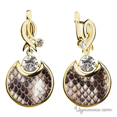 Серьги Bon Vie, цвет бежевый