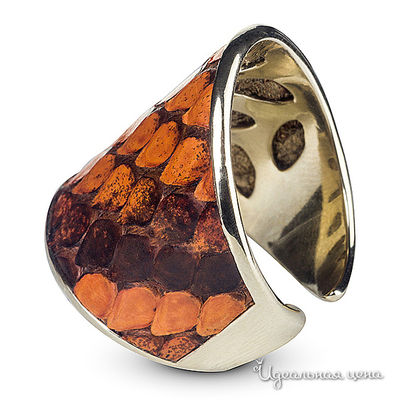 Кольцо Bon Vie, цвет оранжевый