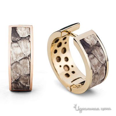 Серьги Bon Vie, цвет бежевый