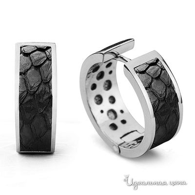 Серьги Bon Vie, цвет черный