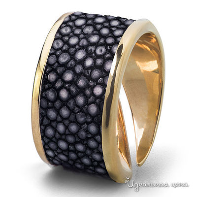 Кольцо Bon Vie, цвет черный