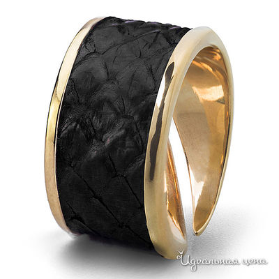 Кольцо Bon Vie, цвет черный